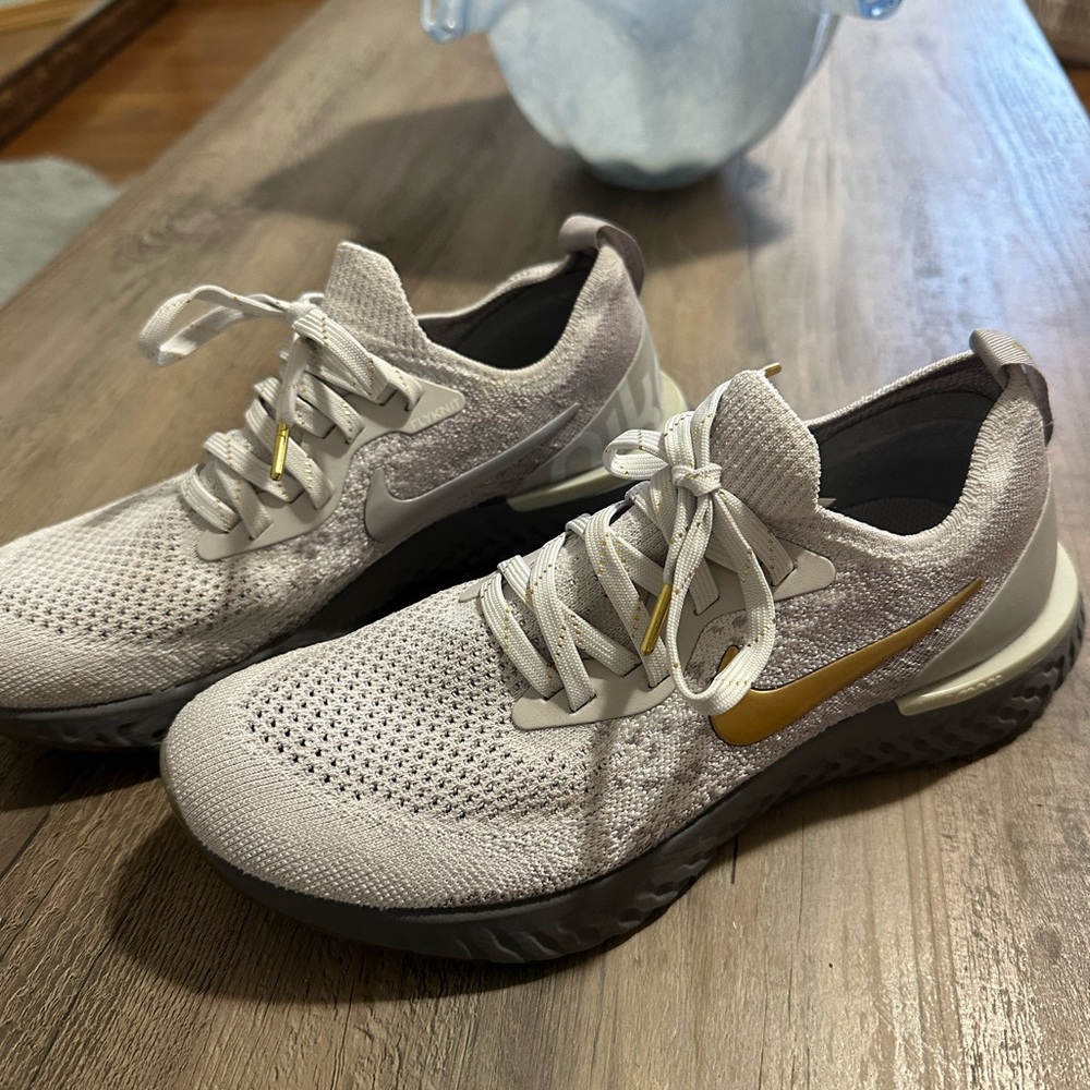 Nike Epic React Flyknit Metallic Running Shoes